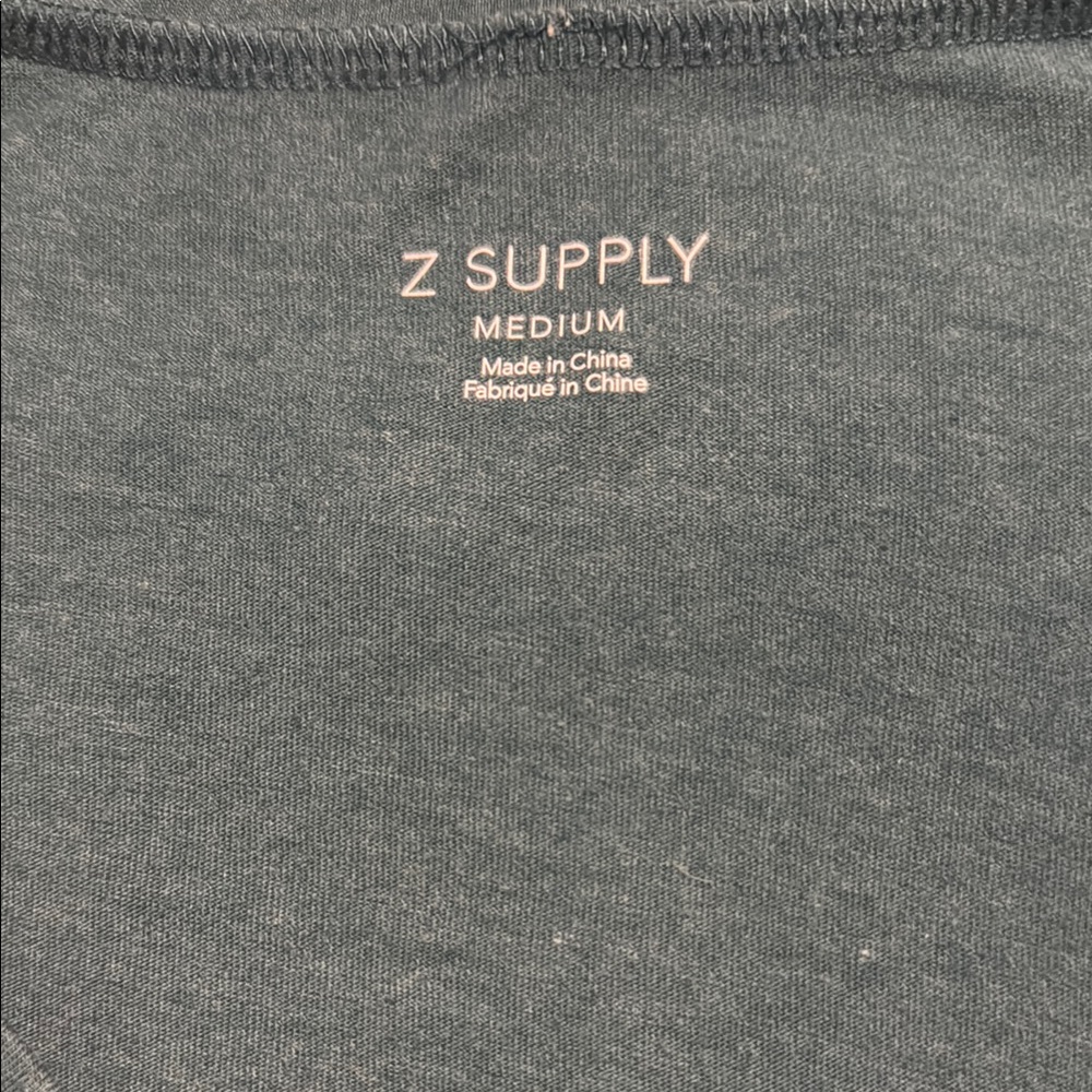 Z Supply Women's Teal V-Neck Top - Picture 2 of 4